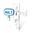 one 3d busineaa man running with small chart one 3d busineaa man running with small chart