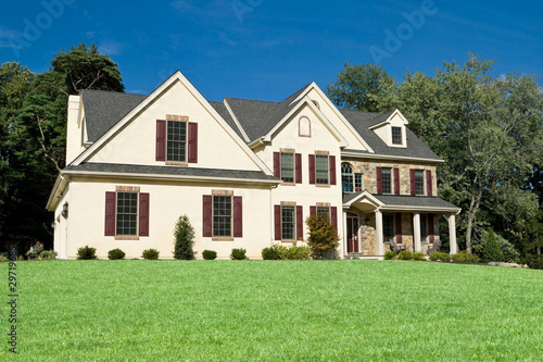Photo: New Colonial Style House Suburban Philadelphia New Colonial Style House Suburban Philadelphia