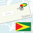 Guyana country flag stamp Guyana country flag stamp
