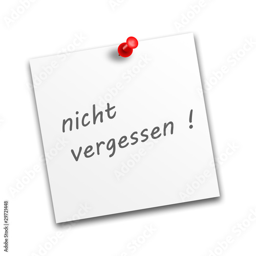 Illustration: nicht vegessen!! nicht vegessen!!