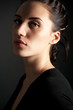 Classic portrait of attractive brunette woman
