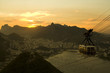 cable cars sunset
