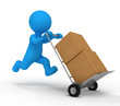 Service man delivery