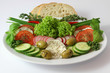 Bunter Salat mit Chiabattabrot