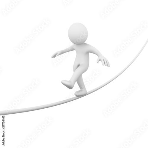 Illustration: Tightrope walker Tightrope walker