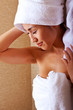 Beautiful japanese woman in bath