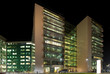Night view of office buildings