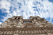 Photo: Landmark Gothic cathedral Notre-dame on Cite island in Paris Fra Landmark Gothic cathedral Notre-dame on Cite island in Paris Fra