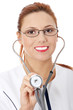 Female doctor with stethoscope