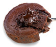 Chocolate cake with clipping path