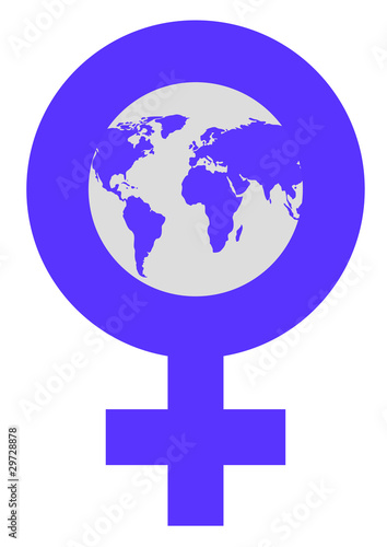 Illustration: Women's World Symbol Women's World Symbol
