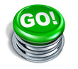 go Button isolated on white background