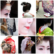 Collage geisha et maiko - Japan