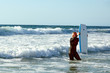 Girl with a boogieboard