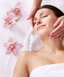 Young woman having massage. Young woman having massage.