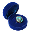 vintage ring in blue box