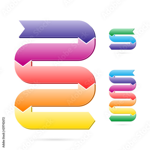 Vector: Stages of process chart Stages of process chart