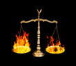 fire on weighing scales