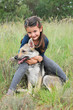 enfant et  loup