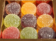 Photo : petite boite de pâtes de fruits rondes petite boite de pâtes de fruits rondes