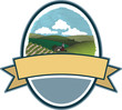 Rural Farm Scene Label