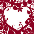 Paper-cut style border for St. Valentine's Day