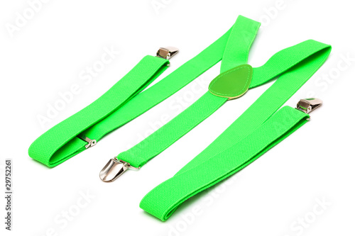 Photo: new green suspenders new green suspenders