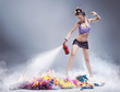Nice girl irl is extinguishing the fire of clothes Nice girl irl is extinguishing the fire of clothes