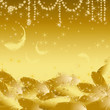 feather and jewelry background