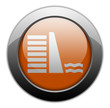 Orange Metallic Orb Button "Dam"
