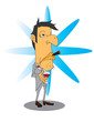 Businessman in a party
