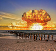Nuclear bomb test in the ocean