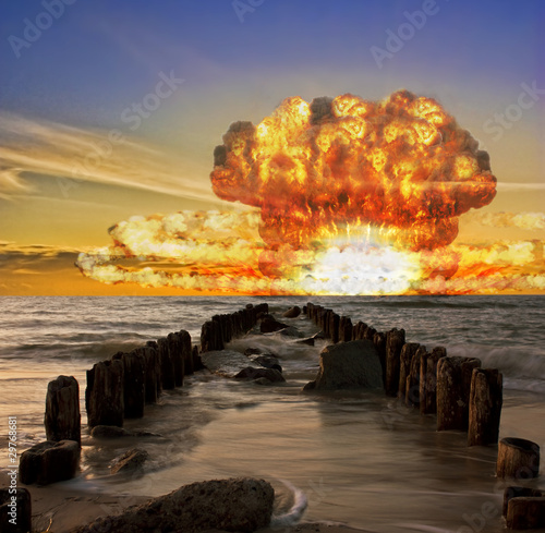 Photo: Nuclear bomb test in the ocean Nuclear bomb test in the ocean