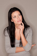 woman in contemplative mood