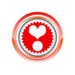 cœur amour exclamation logo picto web icône design symbole
