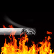 cigarette fire