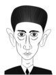 famous writer Franz Kafka - vector famous writer Franz Kafka - vector