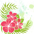 Flower grunge background