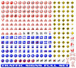 set of glossy traffic signs set of glossy traffic signs