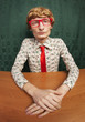 Funny nerdy guy