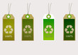 Four cards organic, modern design, green colors Four cards organic, modern design, green colors