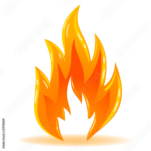 Vector: Vector symbol fire shiny flame Vector symbol fire shiny flame
