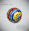 3d Model of a vector sphere