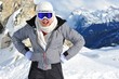 Young girl, Les Alpes, Ski area