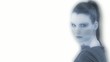 Hologram of a woman