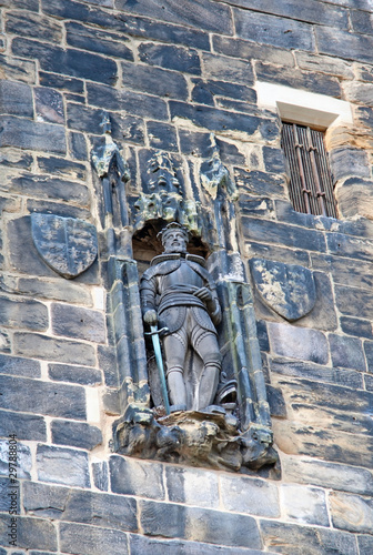 Photo: John of Gaunt statue on the Lancaster castle gates John of Gaunt statue on the Lancaster castle gates