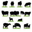 sheeps silhouettes