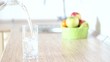Glass of water in the kitchen Glass of water in the kitchen