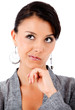 Thoughtful business woman