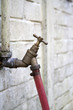 Water tap on wall